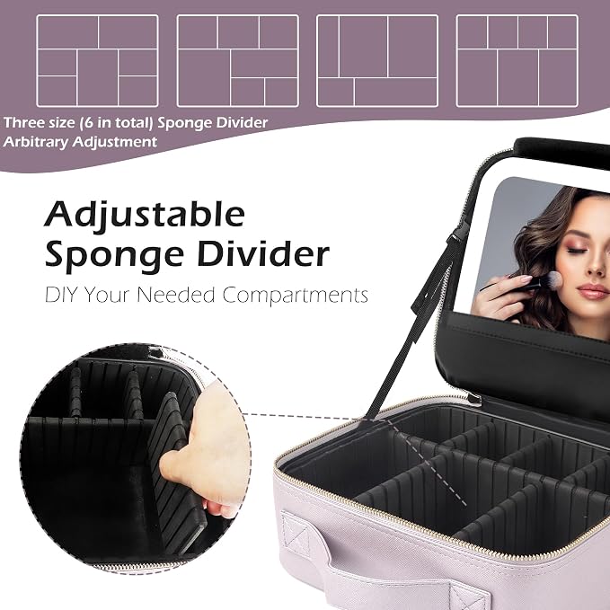 MOMIRA Travel Makeup Bag Cosmetic Bag Makeup Organizer Bag - Image 6