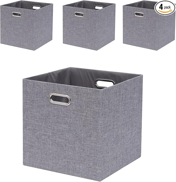 Collapsible Organization Basket Fabric Foldable Box by Fboxac