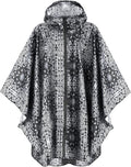 ANYOO Waterproof Rain Poncho Lightweight Reusable Hiking Hooded Coat Jacket by Anyoo