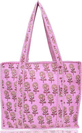 Cotton Quilted Tote Bag for Women – Large Beach & Travel Tote by ThirdEyeExport