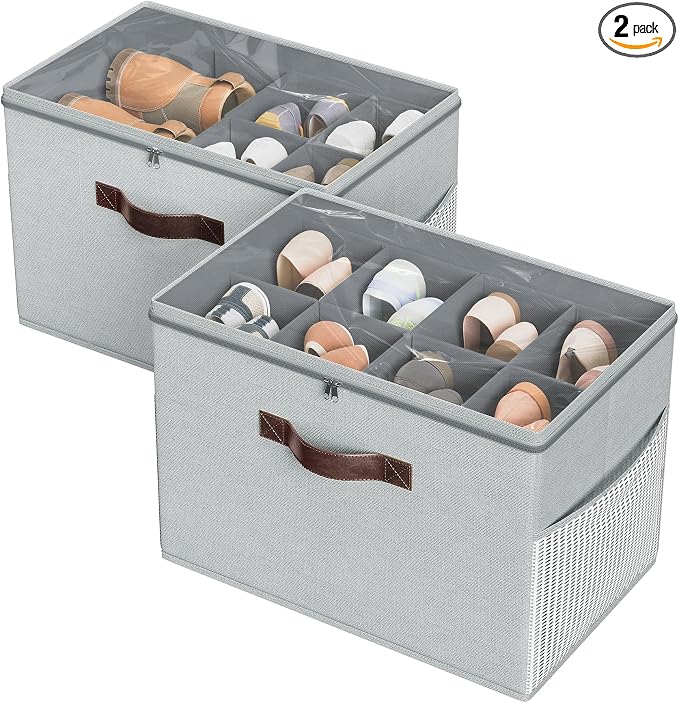 Budding Joy 2 Pack Shoe Organizer by BuddingJoy-BuildaJoyfulLifeforYou
