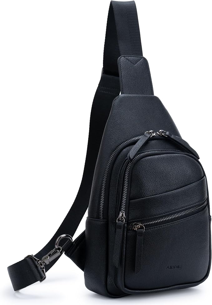Alldaily Large Sling Bag for Women Crossbody Purse Leather Fashionable Trendy by Alldaily