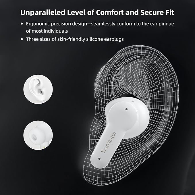 M3 Offline AI Translator Earbuds Support 144 Languages & Accents Translation - Image 4