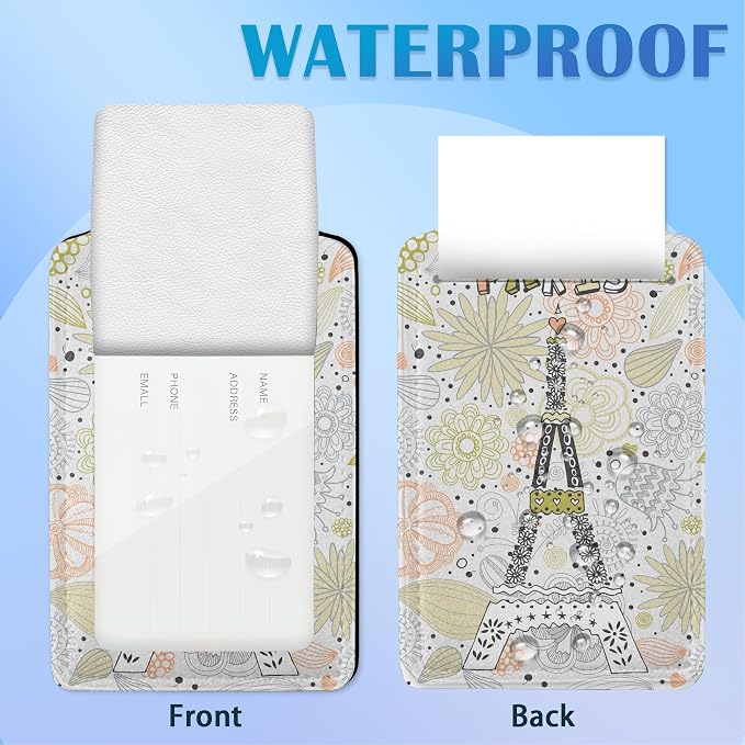 2 Pack Funny Luggage Tags with for Suitcases, Vintage Eiffel Towe Paris PU - Image 4