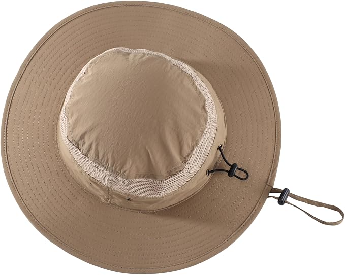 Home Prefer UPF 50+ Men's Sun Hat Wide Brim Bucket Hat UV Protection Hat - Image 4
