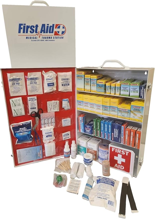 Rapid Care First Aid 80099 4 Shelf All Purpose First Aid Kit Cabinet, Class A+ by GREIGHTBRANDPRODUCTS