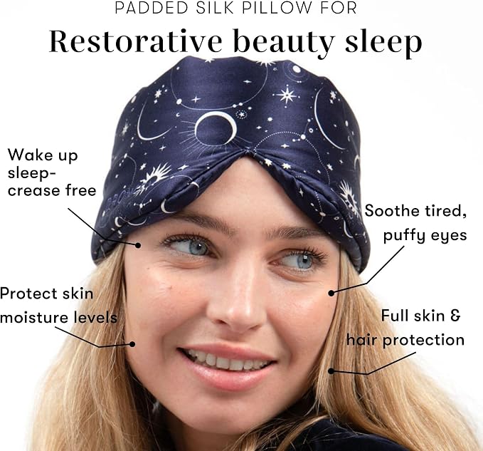 DROWSY Silk Sleep Mask. Face-Hugging, Padded Silk Cocoon - Image 3