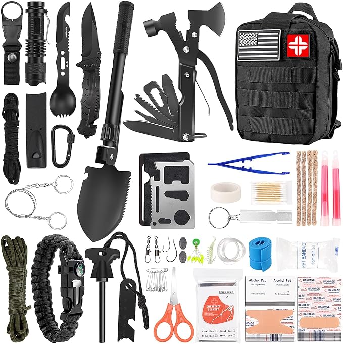 Emergency Survival Kit and First Aid Kit, Gift by LUXMOM
