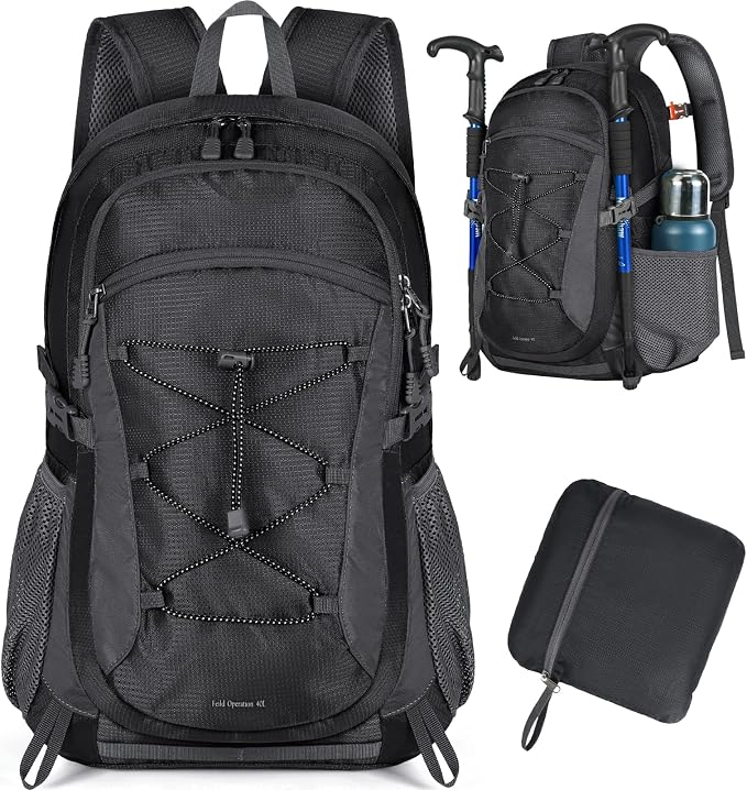 RAINSMORE Hiking Backpack 40L Waterproof Camping Backpack Lightweight Packable by RAINSMORE