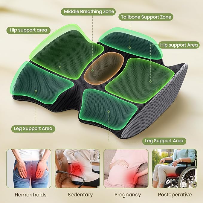 Benazcap Pressure Relief Seat Cushion - Image 4
