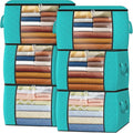 Fab totes 24 Gallons Clothes Storage, Foldable Thick Fabric Blanket Storage Bags by Fabtotes