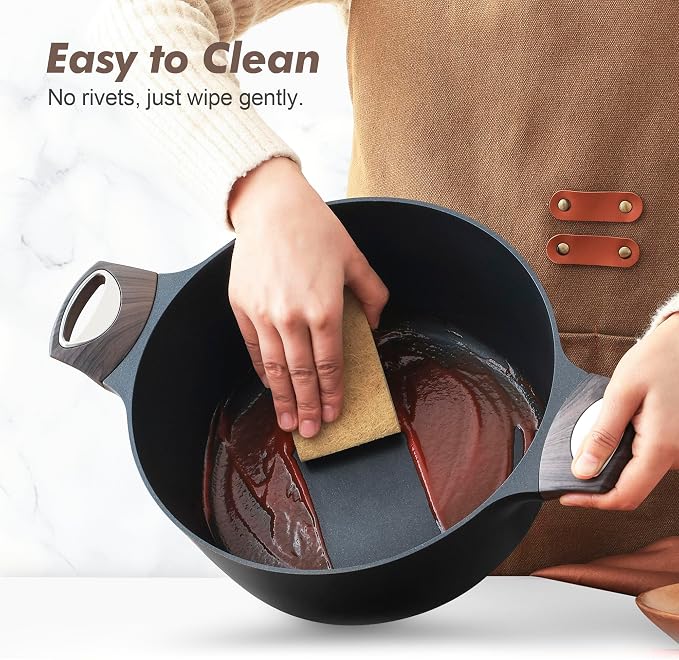 SENSARTE Pots and Pans Set Non stick, Non toxic Healthy Induction Cookware Set - Image 4