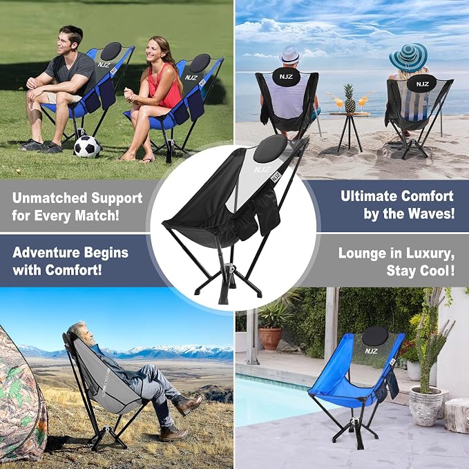 High Back Camping Chair, Outdoor Comfortable Chair - Image 8