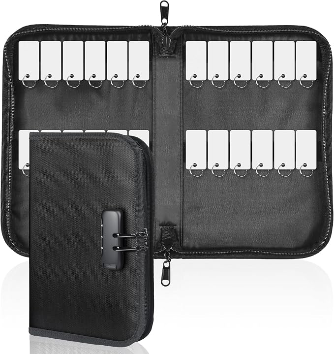 Uniclife Zippered Key Case, Waterproof and Fireproof Key Organizer by UnicLife