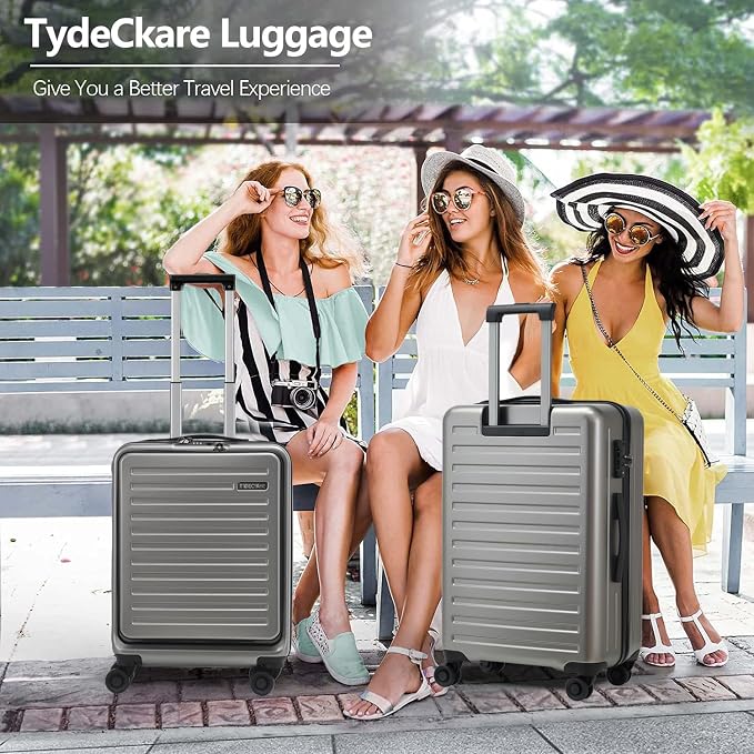 TydeCkare 2pcs 20/28" Luggage Set Lightweight HardShell, Only 20 Inch Carry On - Image 9