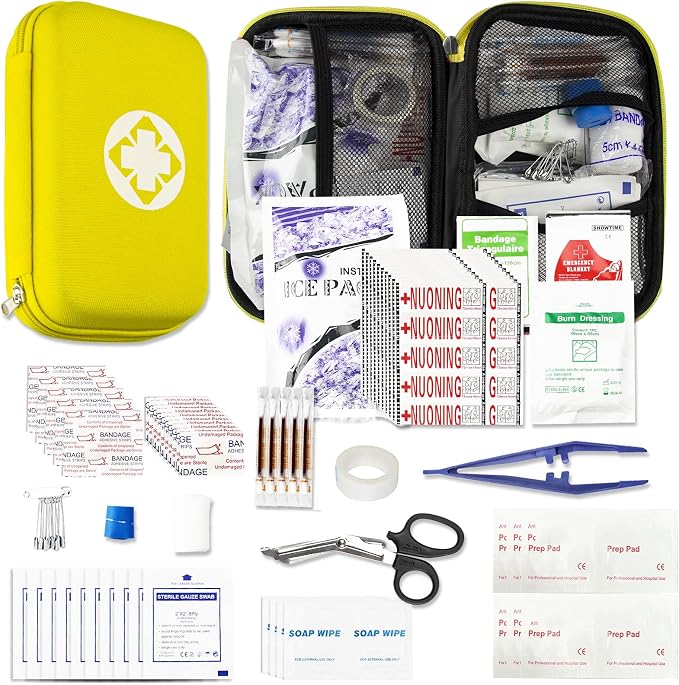 276PCS Hiking First Aid Kit for Home Personal Emergency Supplies Compact Bag by AMORNING