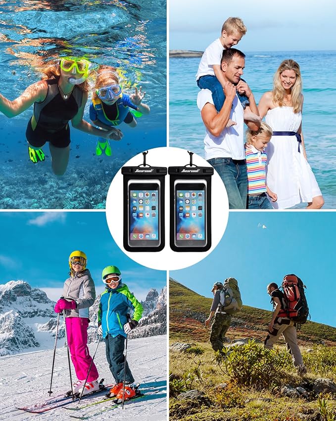 Hiearcool Waterproof Phone Pouch, Universal Case Compatible - Image 8