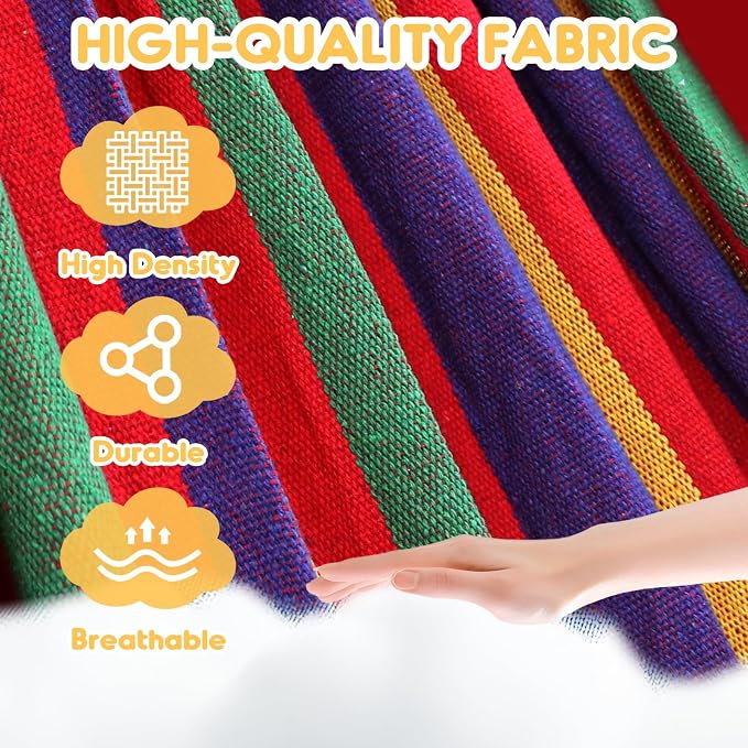 ANYOO Cotton Hammock Portable Camping Hammocks - Image 2