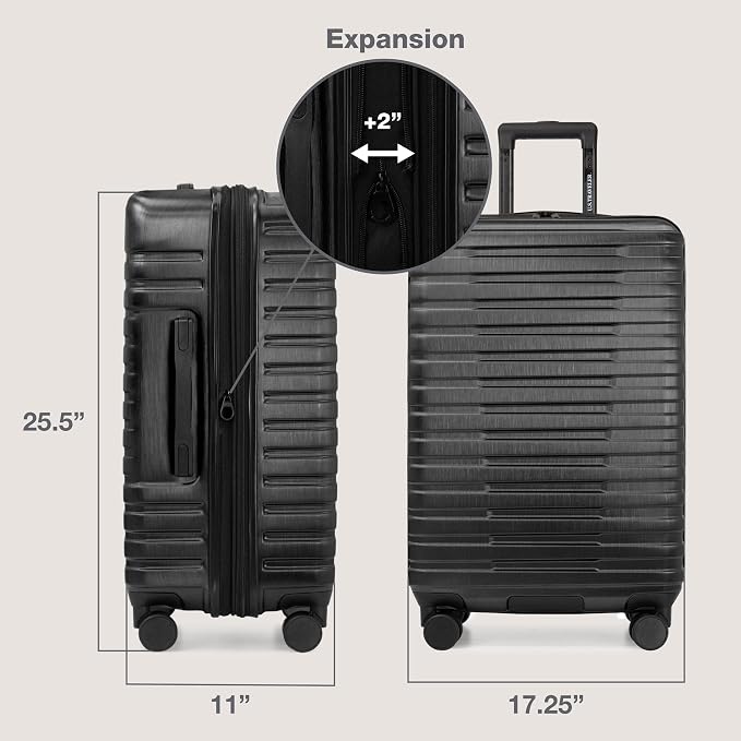 U.S. Traveler Boren Polycarbonate Hardside Rugged Travel Suitcase Luggage - Image 7