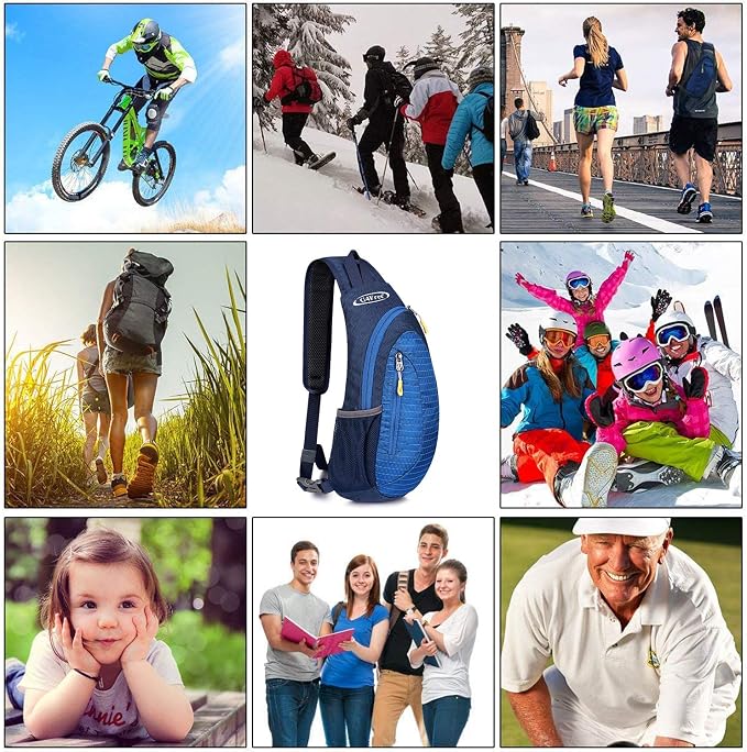 G4Free Sling Bag for Men Women, Small Crossbody Backpack Lightweight Chest - Image 7