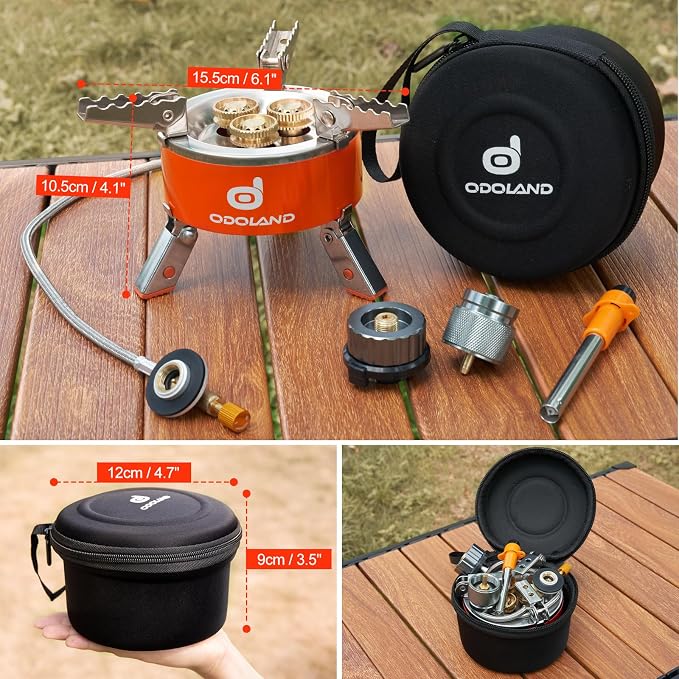 Odoland 5000W Portable Camping Stove Lightweight Camp Stove Collapsible - Image 6