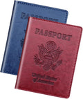 Herain Passport Holder 2Pcs, Passport Cover Wallet Case by WelcometoHerain