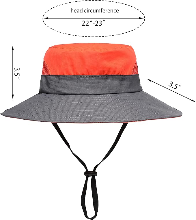 Womens Summer Sun Hat Beach Hat Wide Brim Outdoor UV Protection Hat Foldable - Image 2
