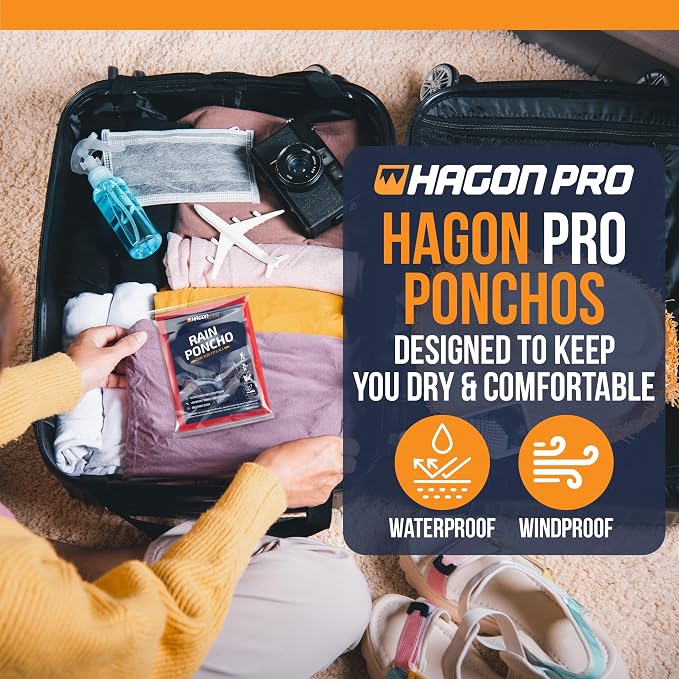 Hagon PRO Disposable Rain Ponchos - Image 7