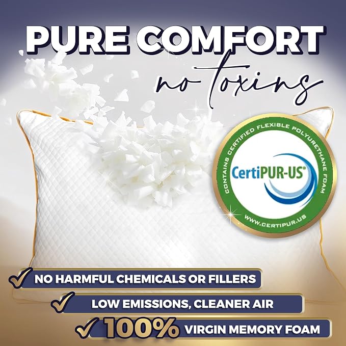 Royal Therapy Queen Memory Foam Pillows 4-Pack - Image 2