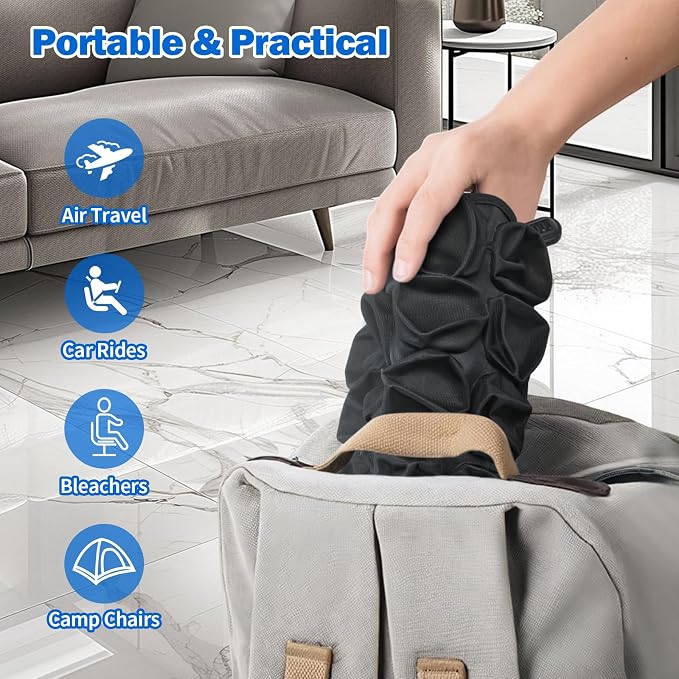 Professional Comfortable 3D Travel Seat Cushion, Air Inflatable Pressure Relief - Image 5