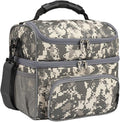 FlowFly Double Layer Cooler Insulated Lunch Bag Adult Lunch Box Large Tote Bag by FlowFly