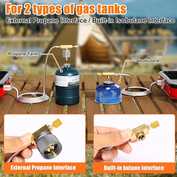 Portable 2 Burner Camping Stove Set - Image 6