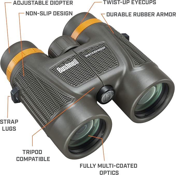 Bushnell H2O Xtreme 10x42 Compact Waterproof Binoculars - Image 2