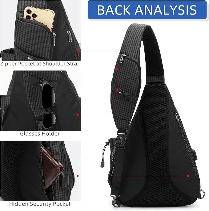 Water-Proof Sling bag/Crossbody Backpack/Shoulder Bag - Image 8