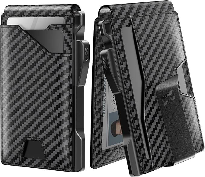 typecase Tactical Wallet for Men Card Holder: Pop Up Card Case, Genuine Leather by typecase