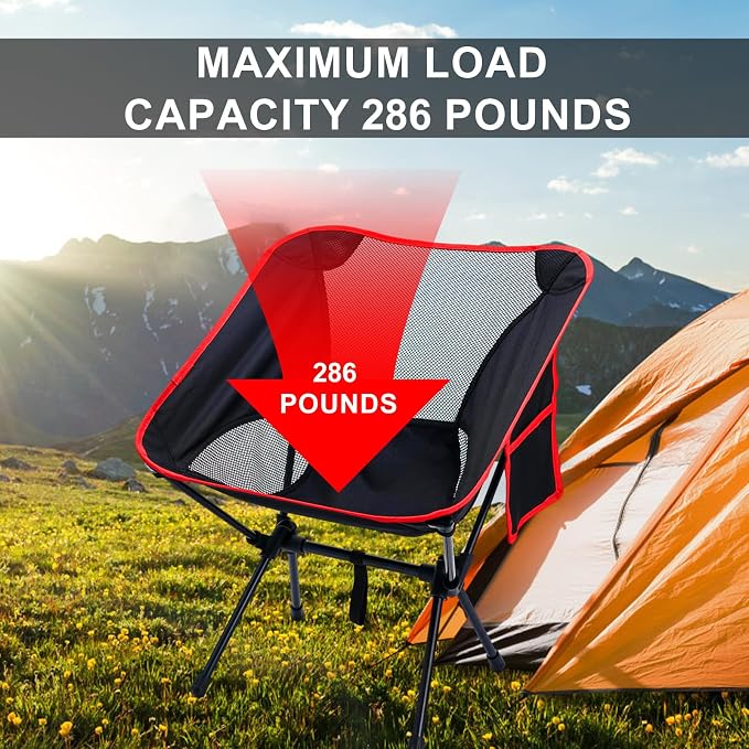 Camping Chairs Portable, Foldable Chair Lightweight, Backpacking Chair - Image 4