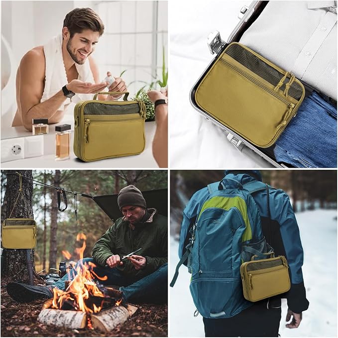 Toiletry Bag for Men Travel, Men's Hanging Toiletry Bag, Portable Dopp Kit - Image 7