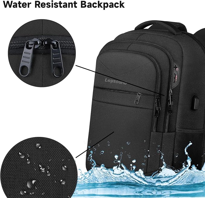 Travel Backpack, Large Carry on Backpack, 17 Inch Laptop Bag, Big Sturdy - Image 7