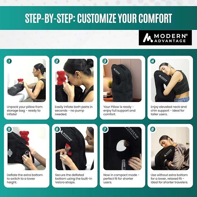 Modern Advantage Inflatable Travel Pillow - Image 2