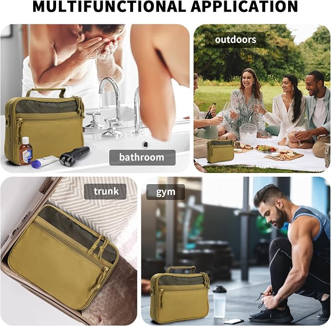 VELVEBAG Mens Toiletry Travel Bag Hanging Toiletry Bag - Image 4