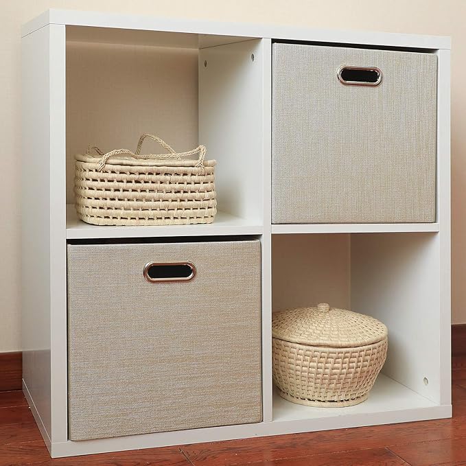 Foldable Storage Bins, 13×13 Storage Cubes Basket Containers - Image 5