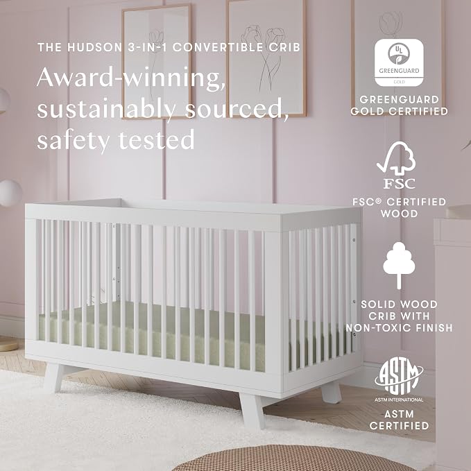 Babyletto Hudson 3-in-1 Convertible Baby Crib - Image 2