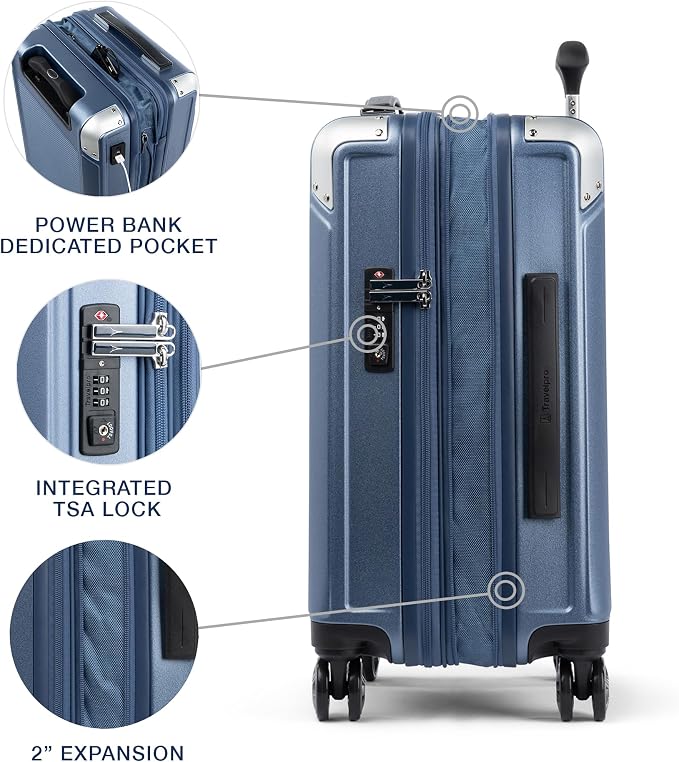 Travelpro Platinum Elite Hardside Expandable Spinner Wheel Luggage TSA Lock - Image 4
