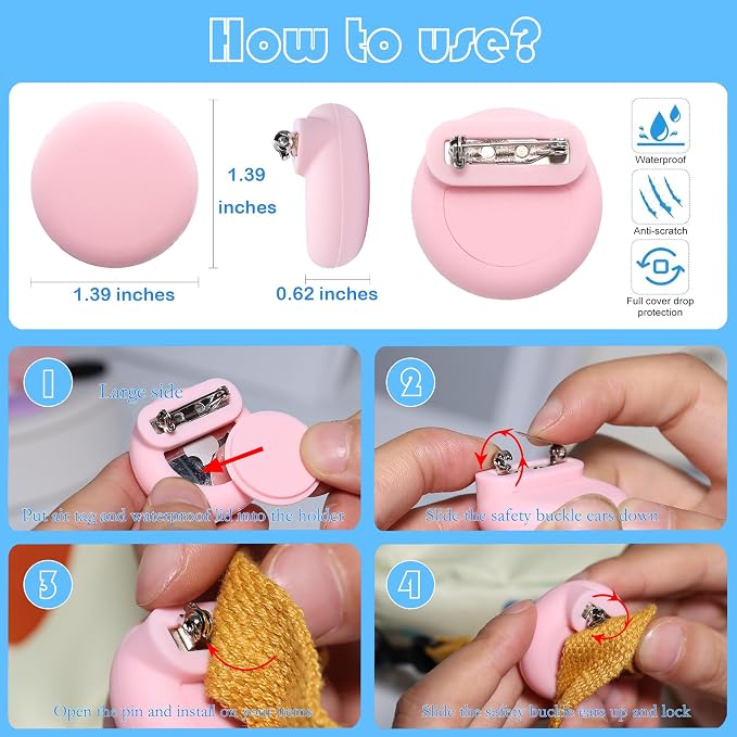 Waterproof AirTag Holder for Kids - Image 3