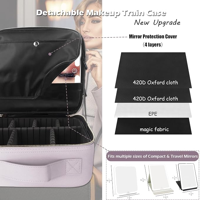 MOMIRA Travel Makeup Bag Cosmetic Bag Makeup Organizer Bag - Image 2