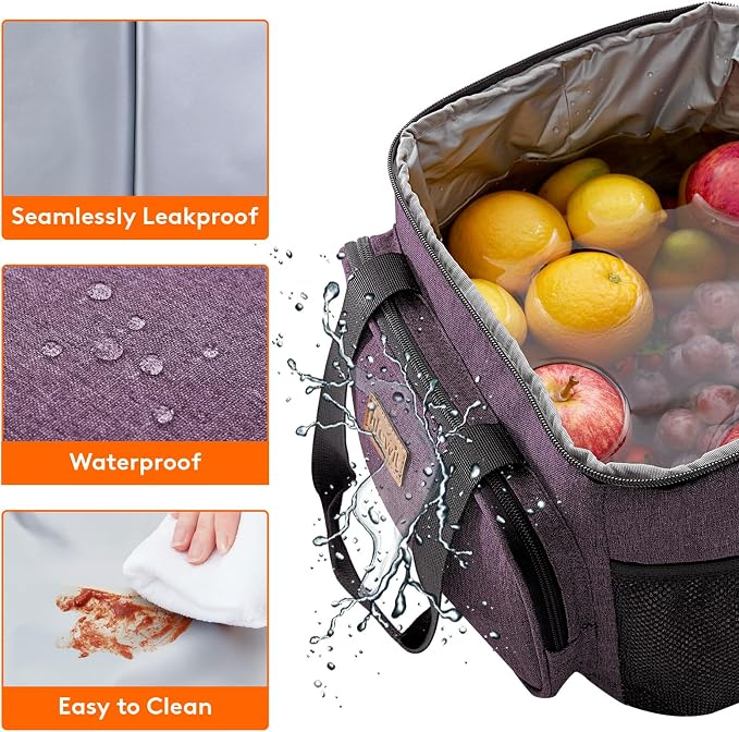 Lifewit Large Lunch Bag Insulated Lunch Box Soft Cooler Cooling Tote - Image 4