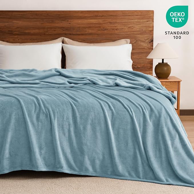 PHF Ultra Soft Fleece Blanket Twin Size, No Shed No Pilling Luxury Plush Cozy - Image 6