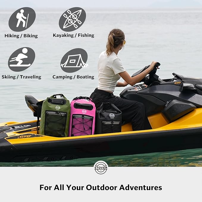 STOVER 5/10/25/30/40/55L Waterproof Backpack- Floating Dry Bag - Image 6