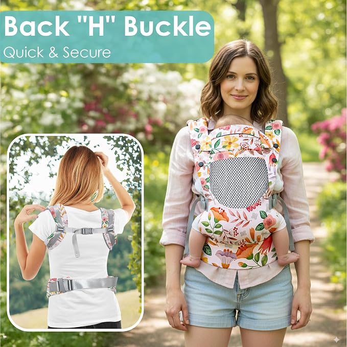 Newborn Baby Front Carrier Backpack, Toddler Baby Body Carrier, 7-66 Lbs - Image 7