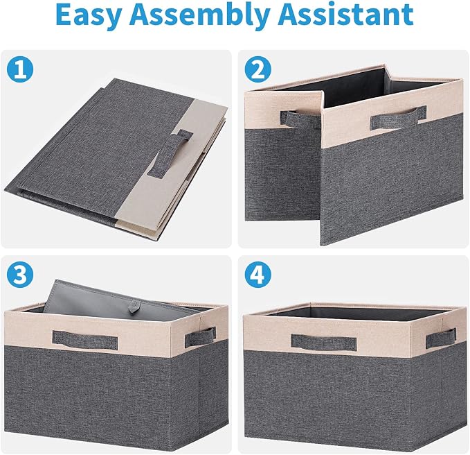 GhvyenntteS Large Fabric Storage Bins - Image 4